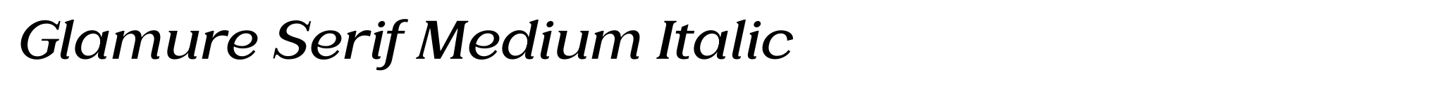 Glamure Serif Medium Italic image